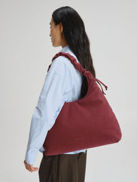 Suede - Cherry red