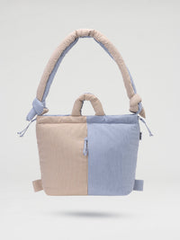 Cotton Blue + Brown stripe